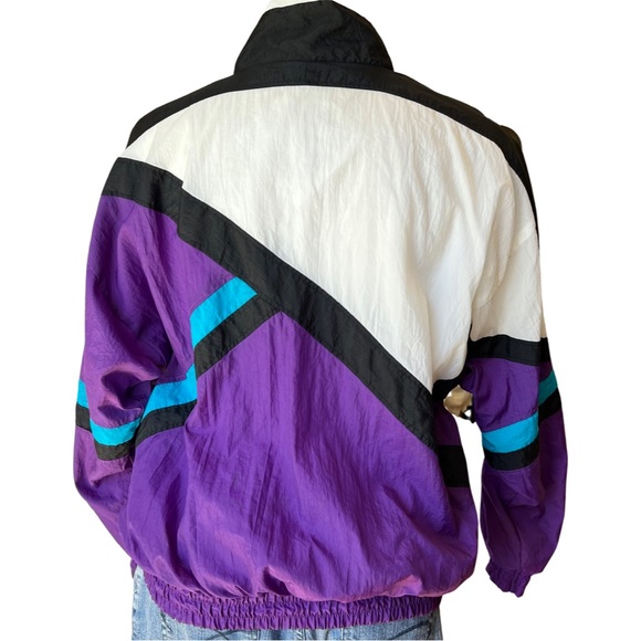 VTG OLEG CASSINI Colorblock Windbreaker Jacket, Designer jacket - Picture 5 of 10